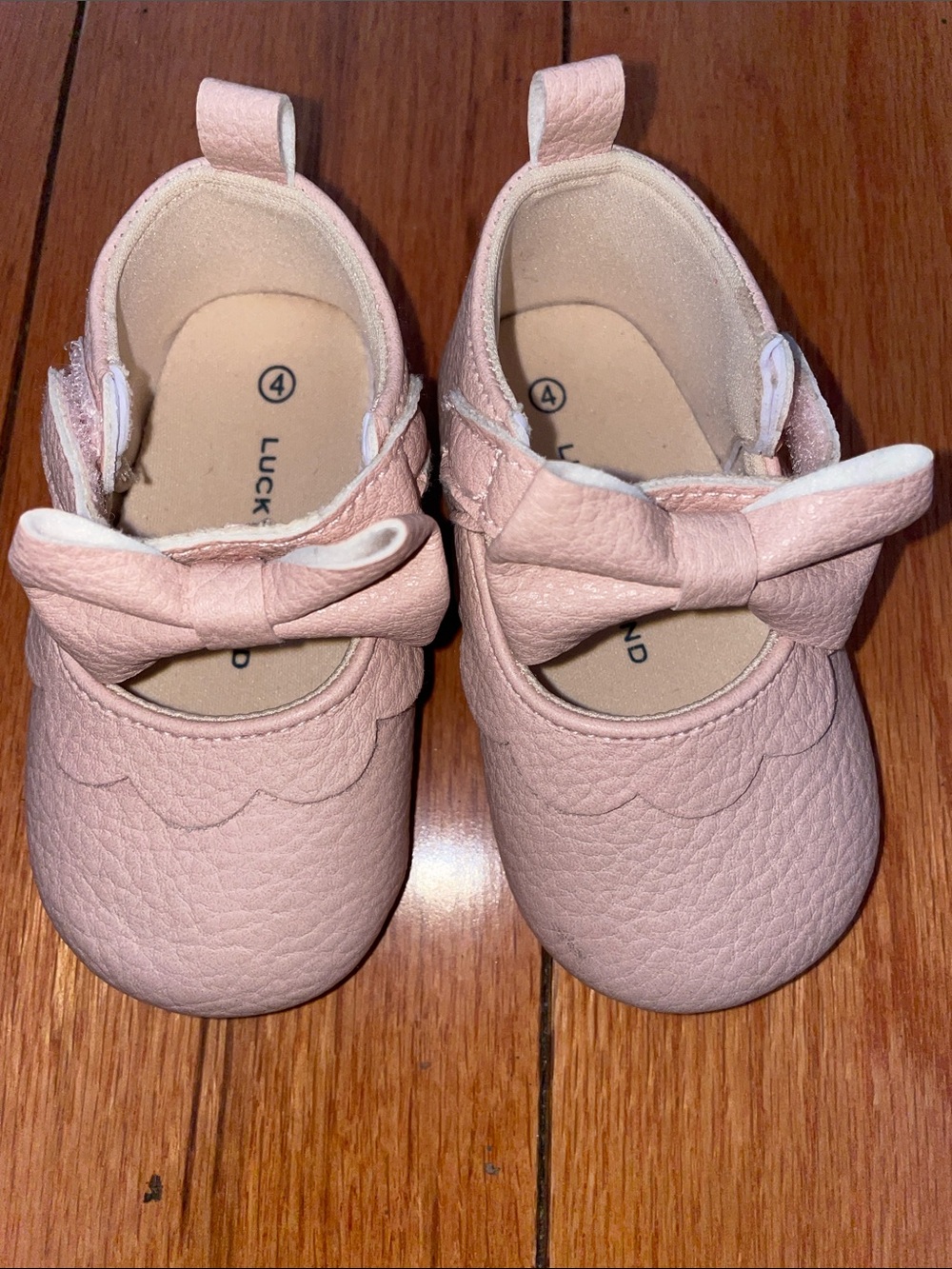 Lucky Brand Blush Bow Mary Jane Baby Walker Shoes